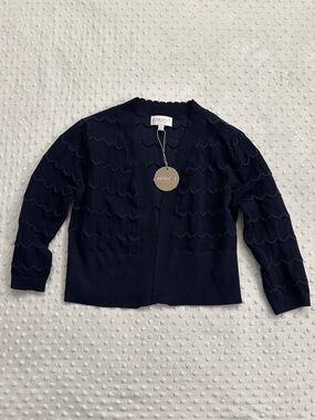 Apricot Dark Blue Cardigan (XS)